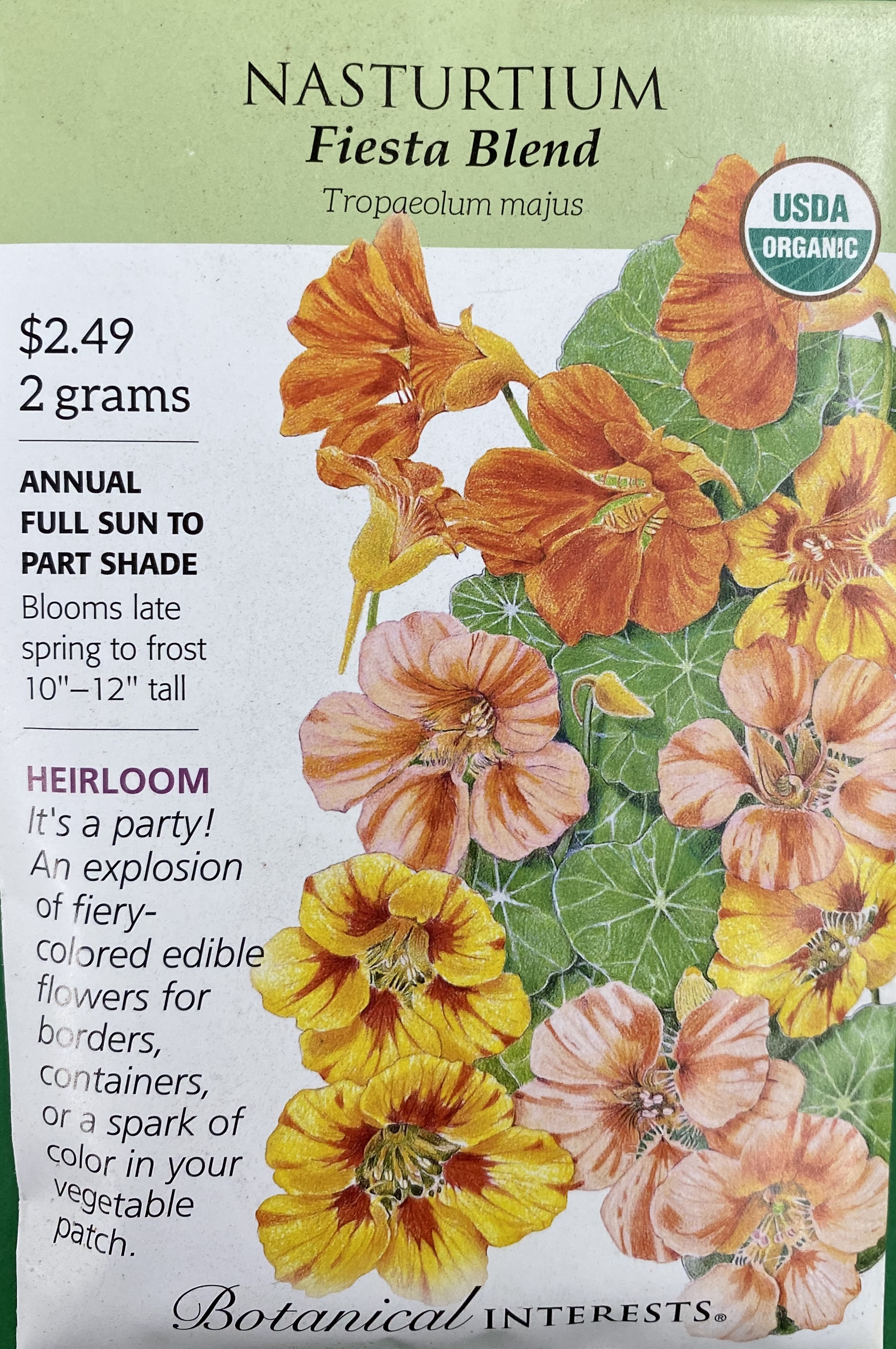 Annual Plants - Seeds Nasturtium Fiesta Blend - Same Day Delivery in  Greater Metro Atlanta - Hall's Flower Shop - Same Day Flower Delivery »  Hall's Flower Shop